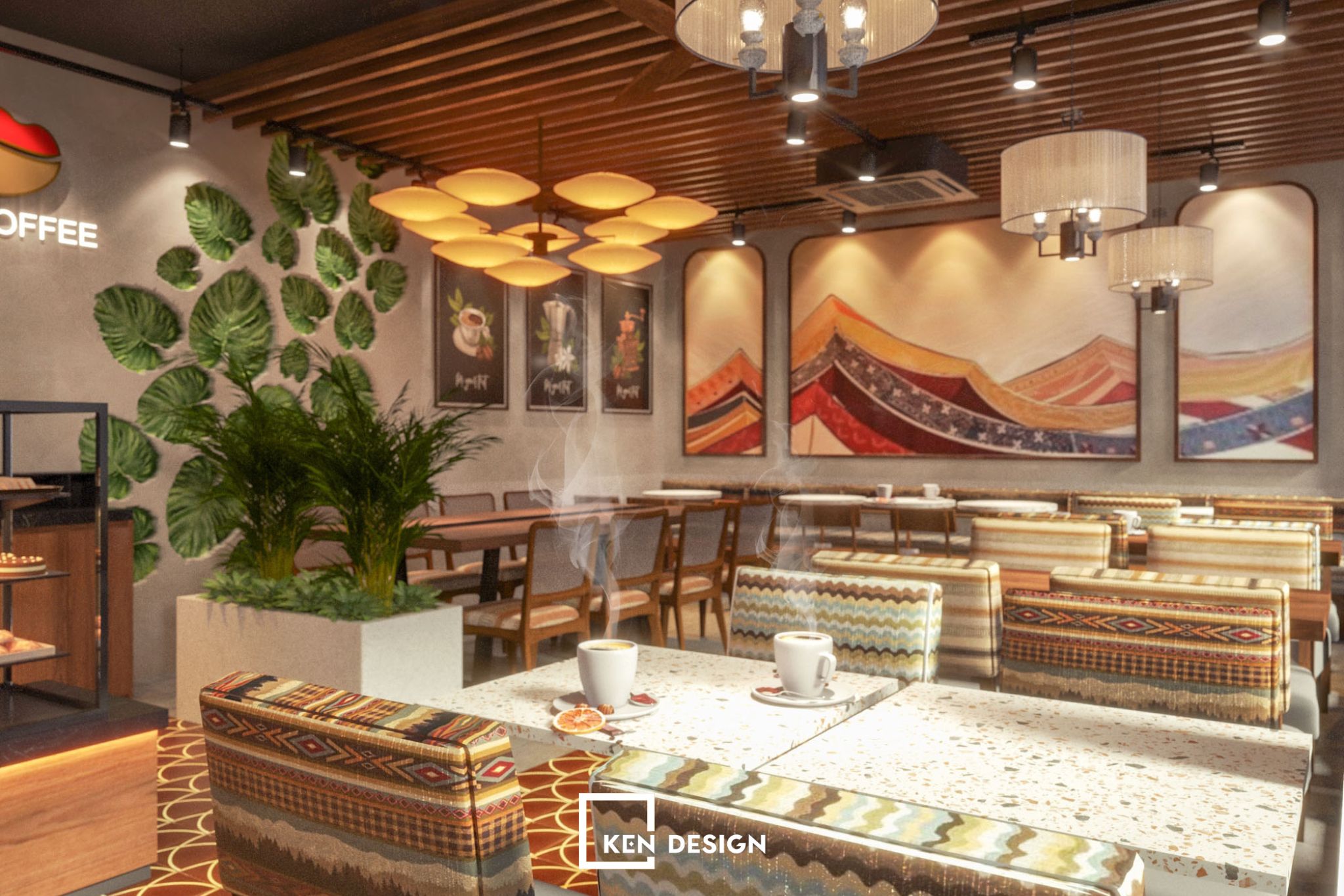 thiết kế quán cafe nhỏ xinh