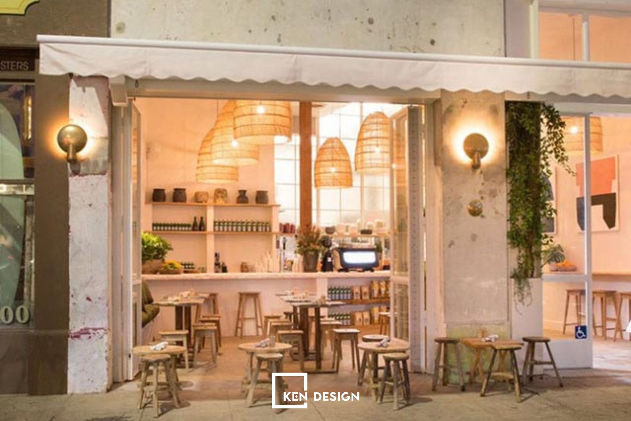 thiết kế quán cafe nhỏ xinh