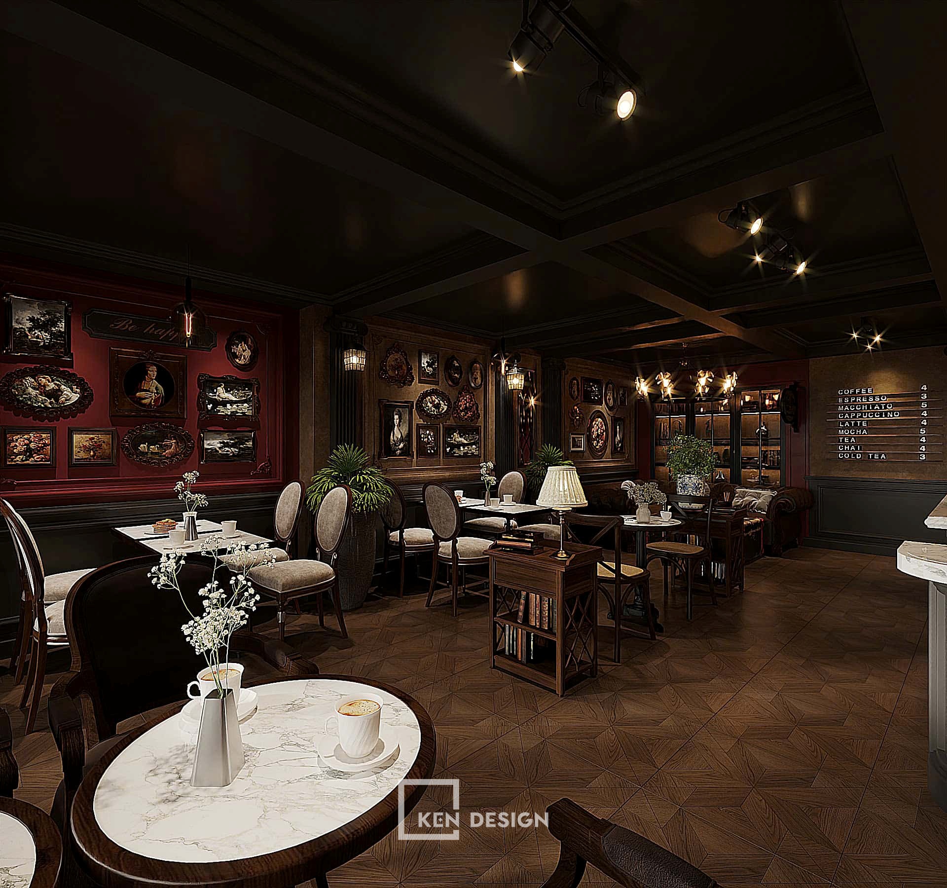 Thiết kế quán cafe Phiêu tại Ba Đình