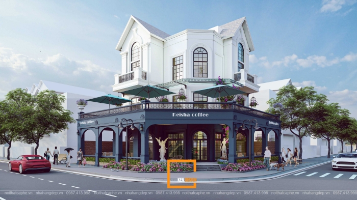 Thiết kế Cafe Phố Wall