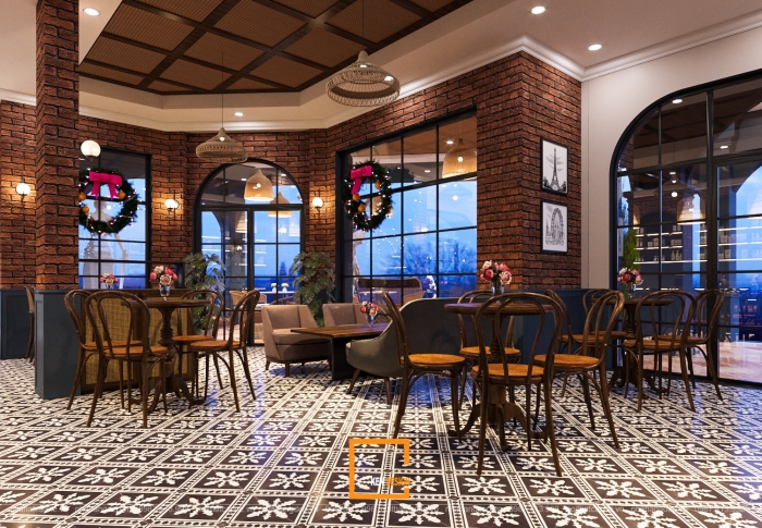 Thiết kế Cafe Phố Wall