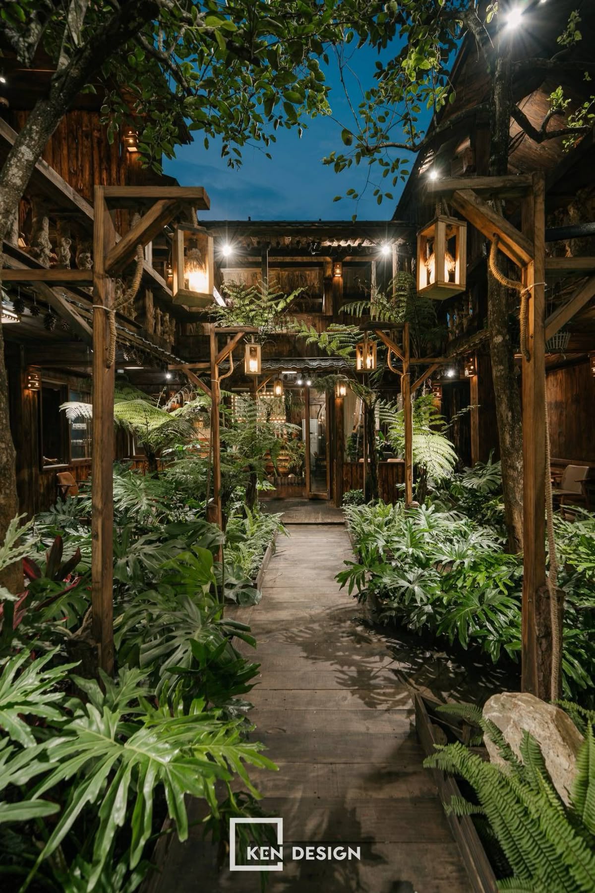 Thiết kế quán cafe sân vườn