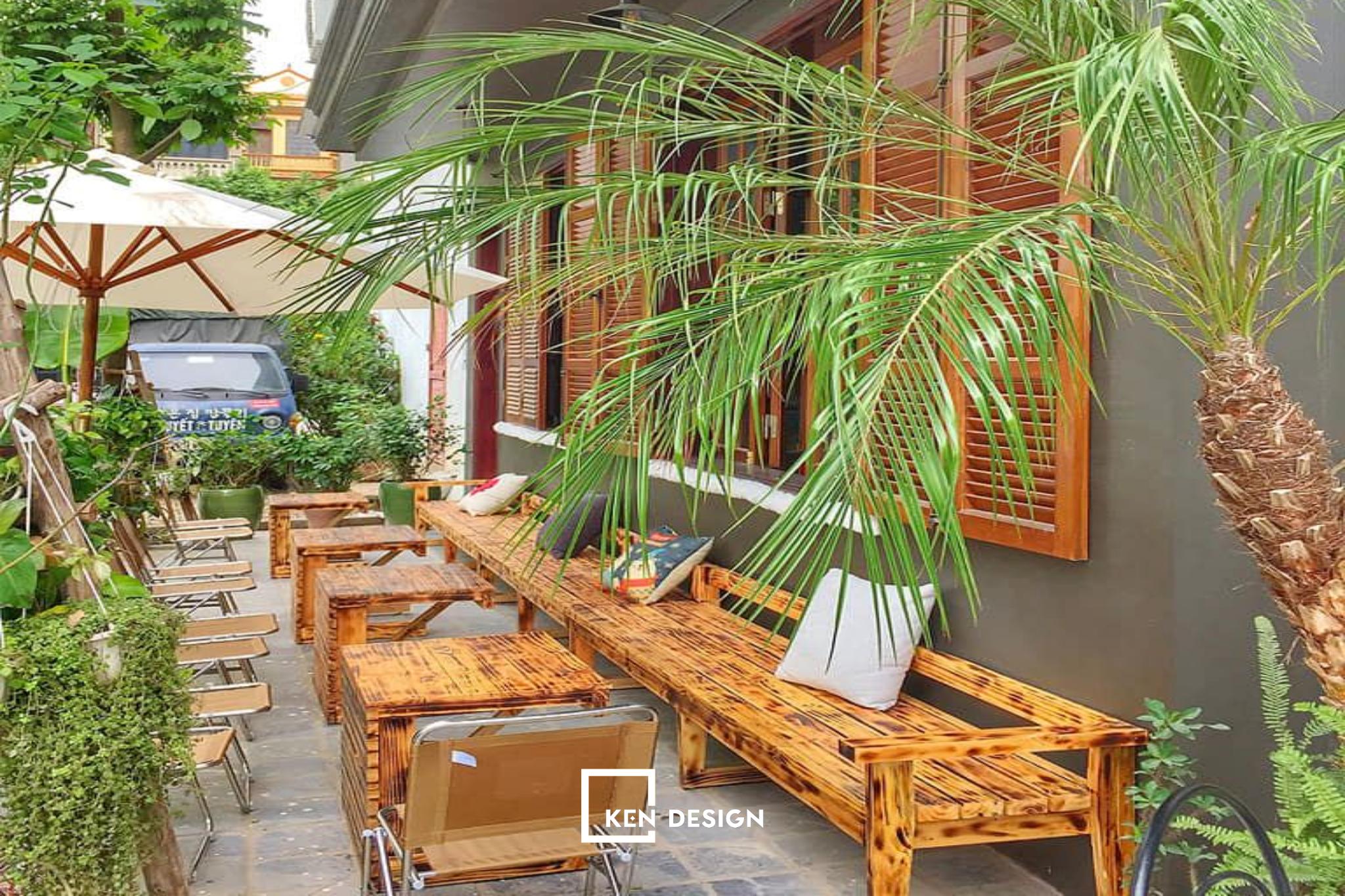 thi công quán cafe modern tropical nhiệt đới hiện đại