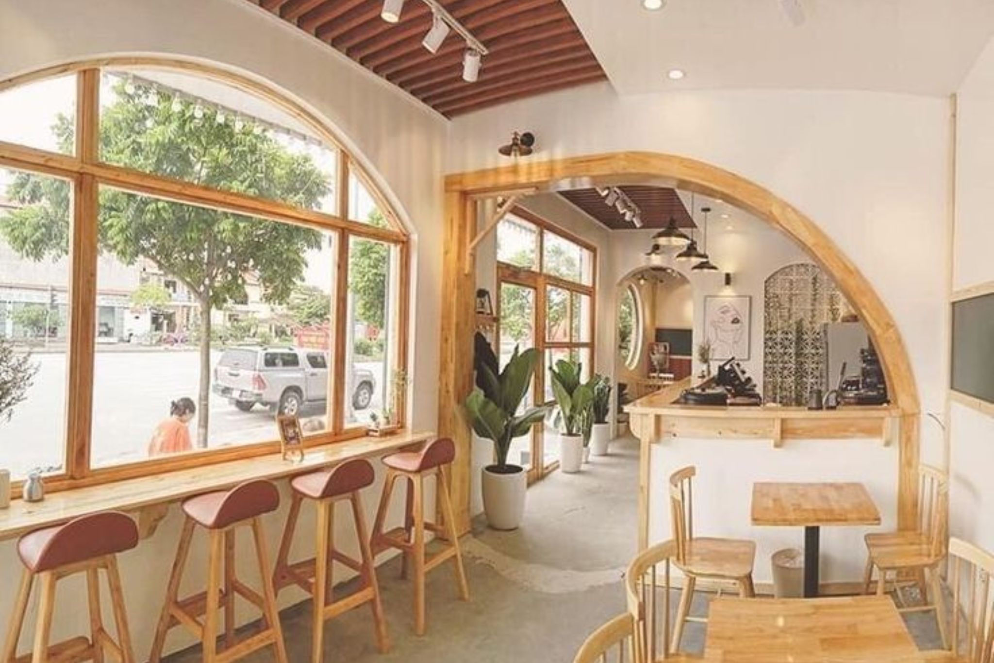 thiết kế quán cafe ven hồ