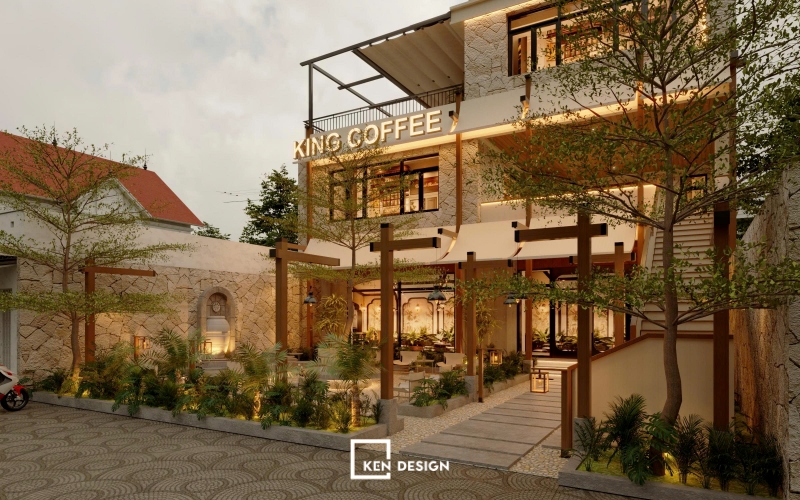 Thiết kế quán King Coffee Hải Phòng