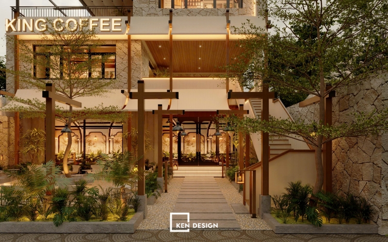 Thiết kế quán King Coffee Hải Phòng