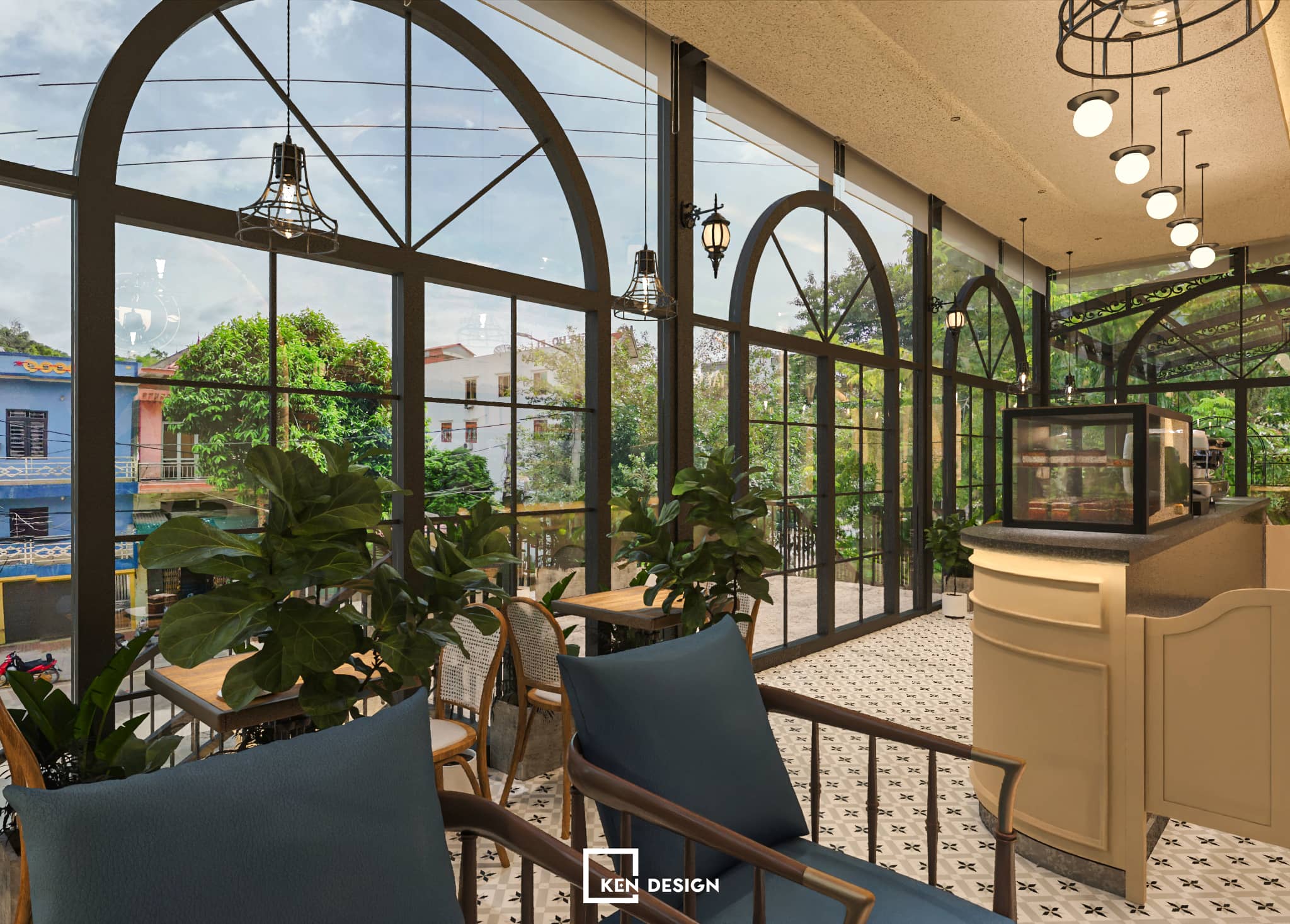 Thiết kế quán Tày Cafe 