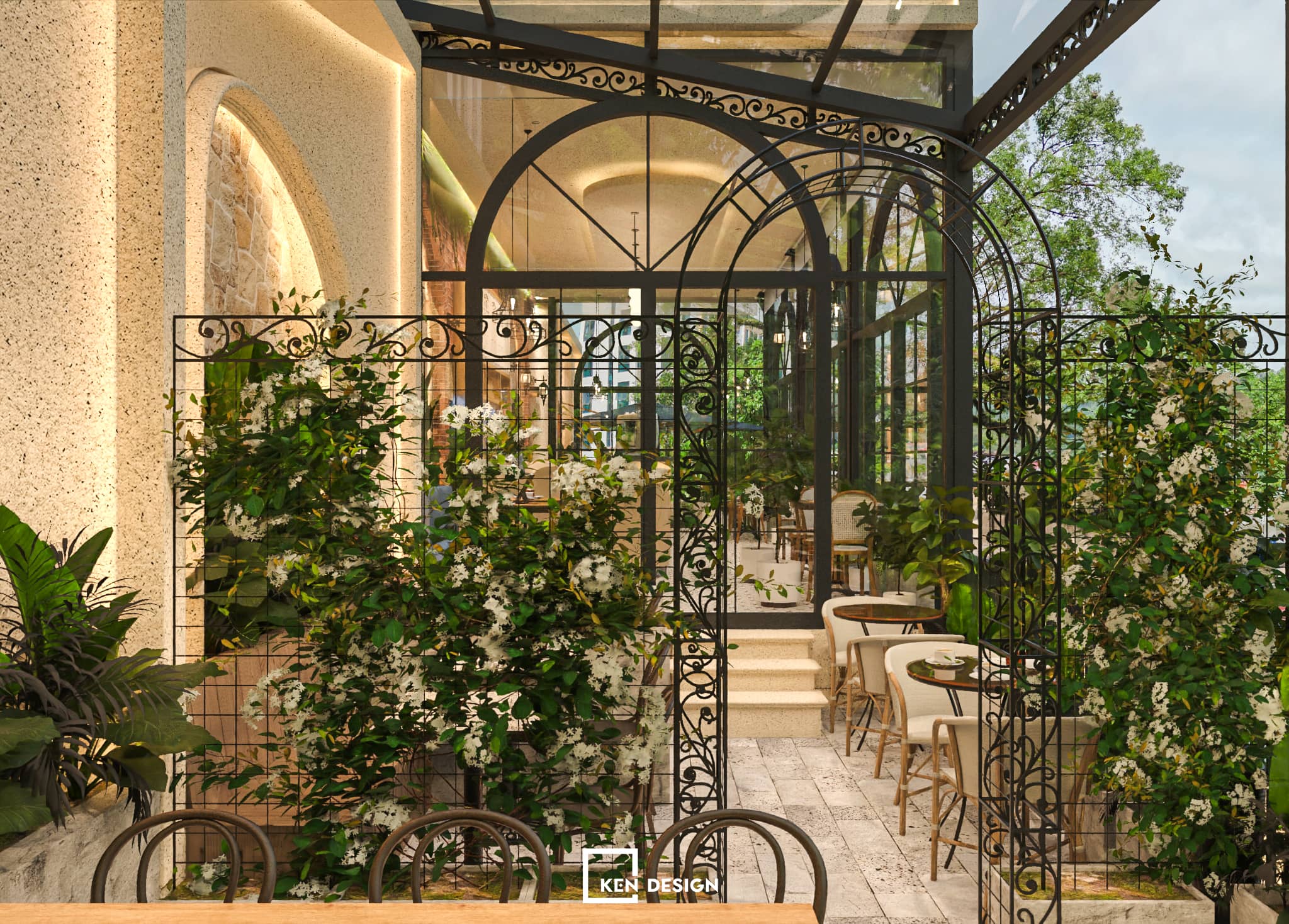 Thiết kế quán Tày Cafe 