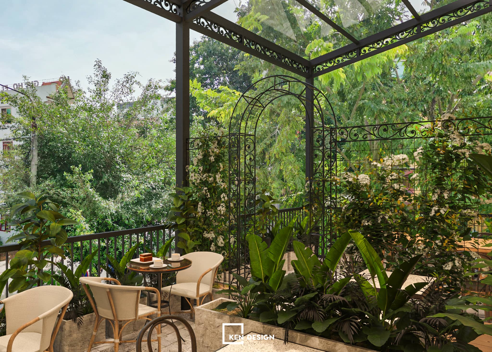 Thiết kế quán Tày Cafe 