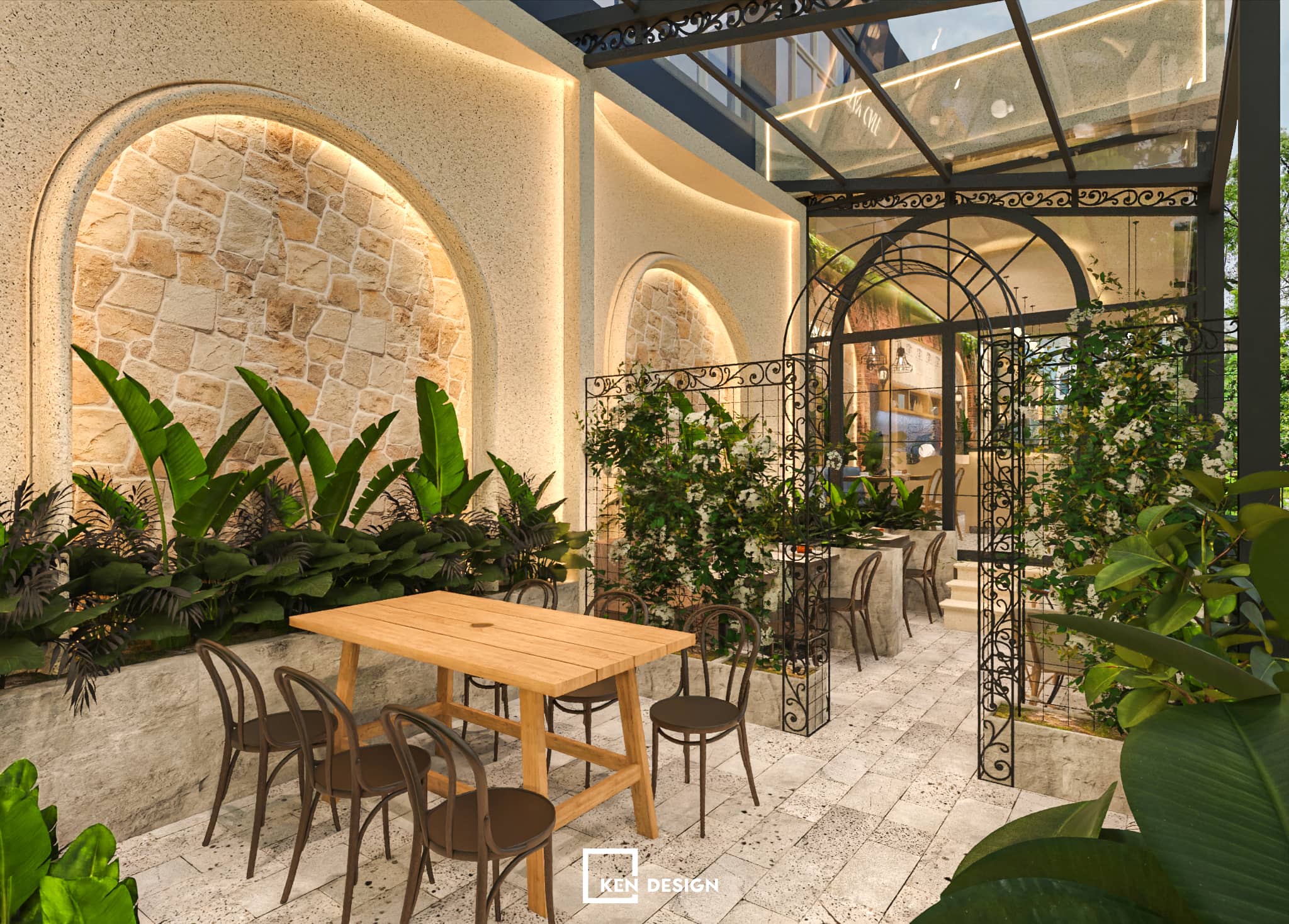 Thiết kế quán Tày Cafe 