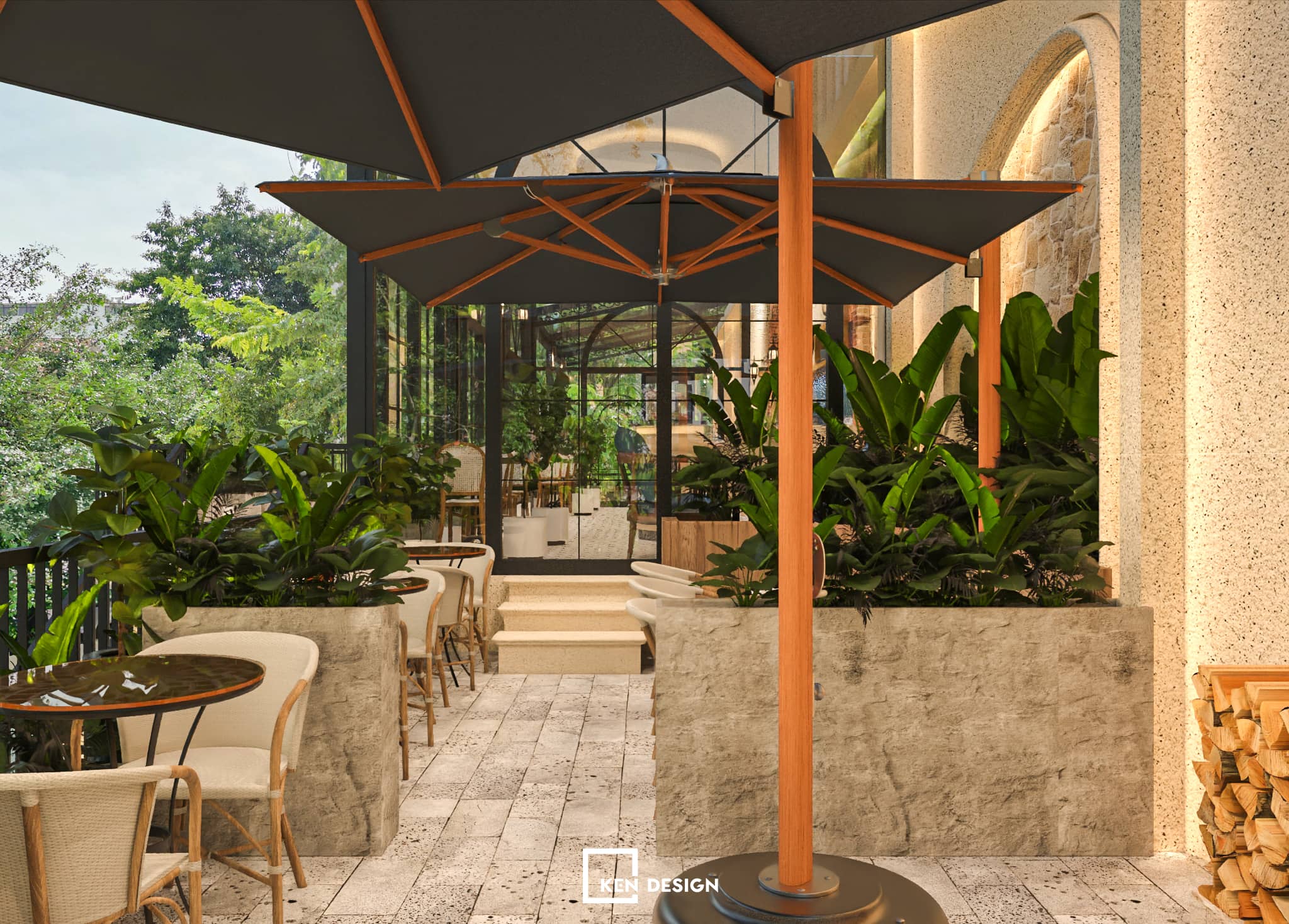 Thiết kế quán Tày Cafe 