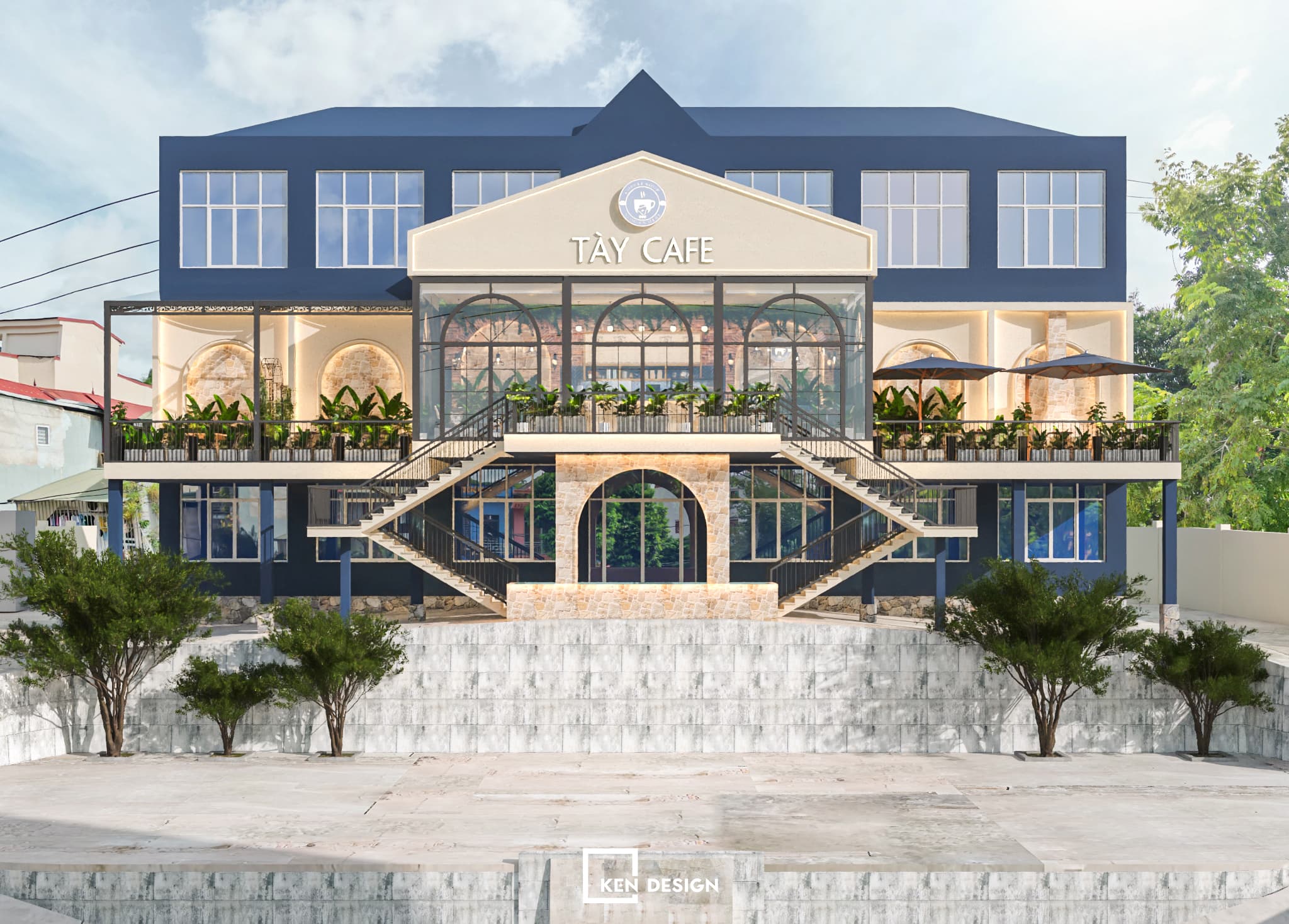 Thiết kế quán Tày Cafe 