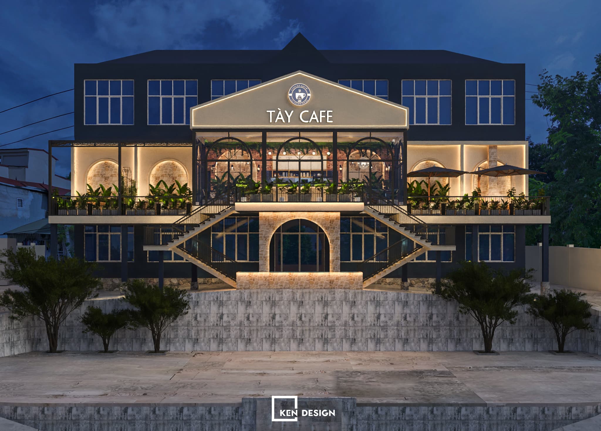 Thiết kế quán Tày Cafe 