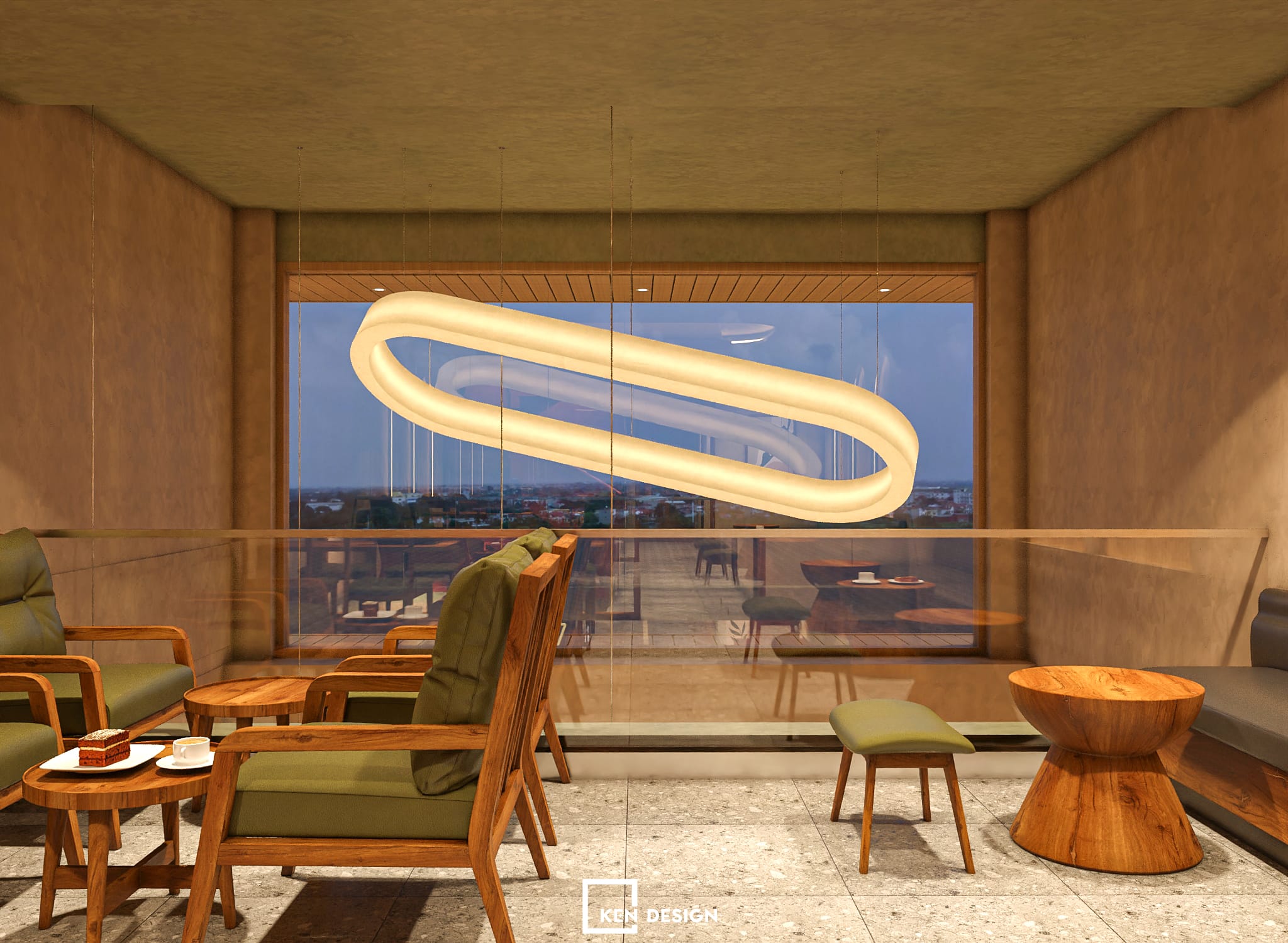 thiết kế quán Win Lucky Coffee & Tea