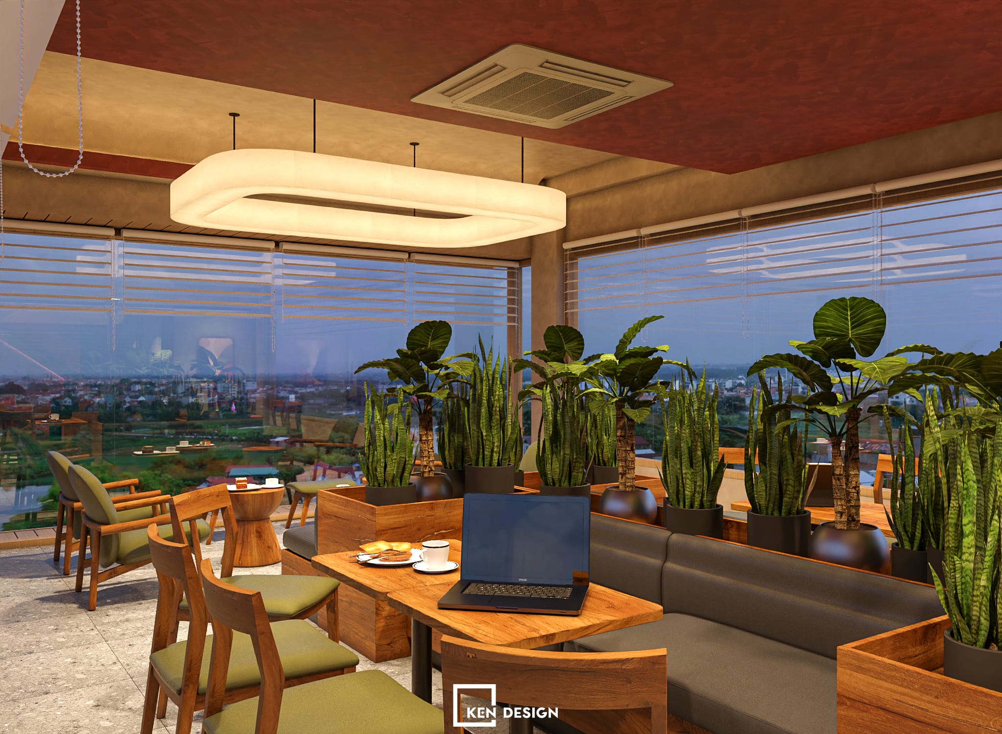 thiết kế quán Win Lucky Coffee & Tea