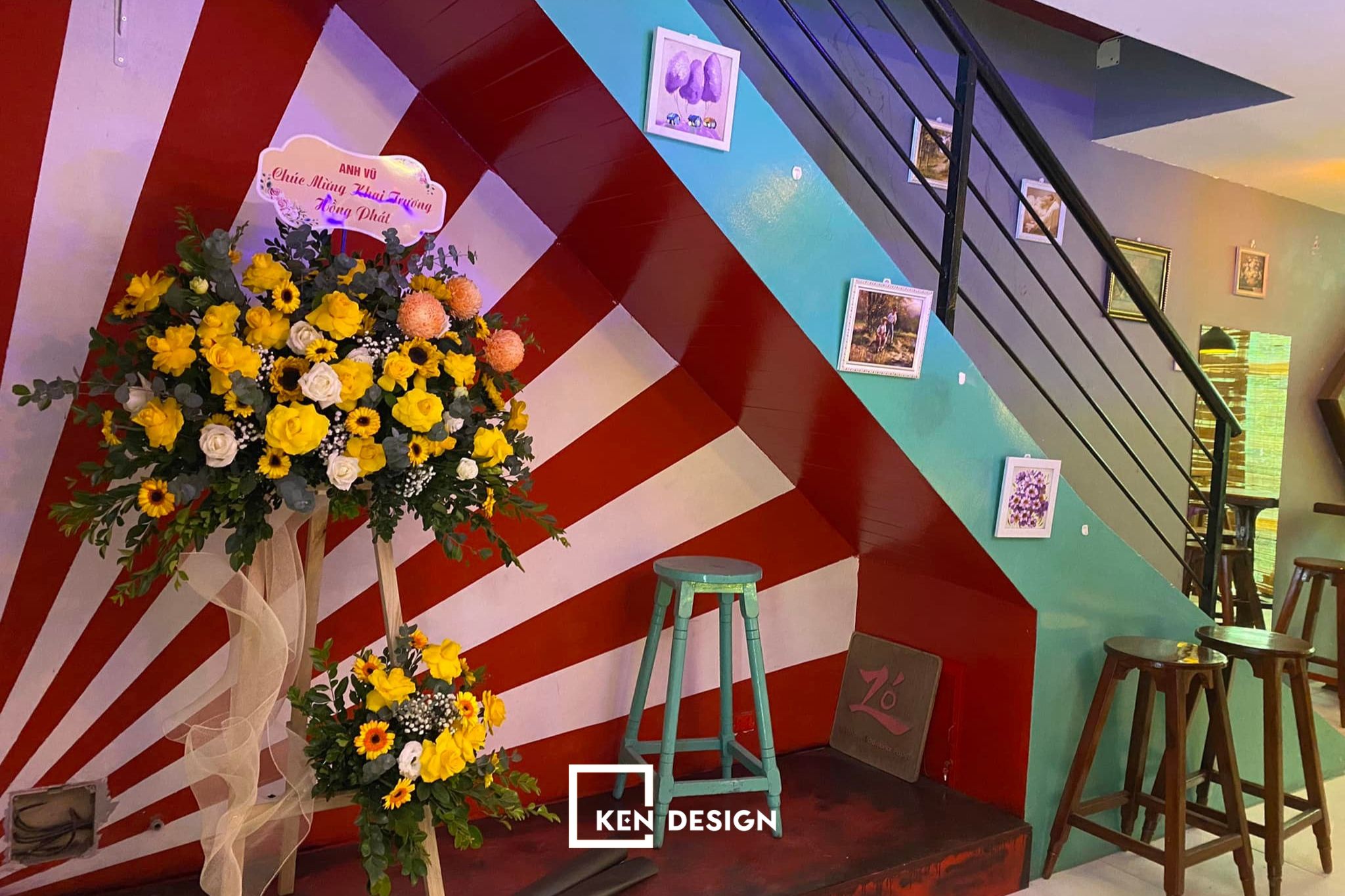 màu sắc tươi sáng - Thiết kế Rastaman Pub