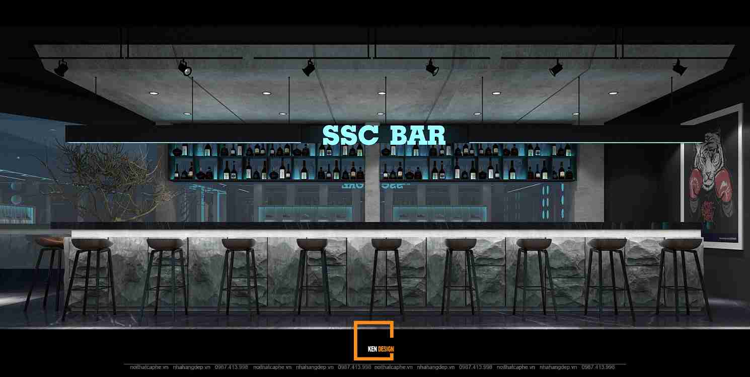 Thiết kế Saigon Sports Club bar tuyệt đẹp