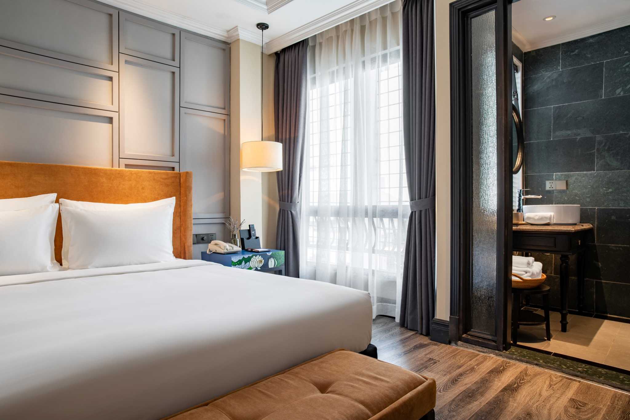 Không gian nghỉ ngơi tại Solaria Hanoi Hotel mang đến sự thoải mái