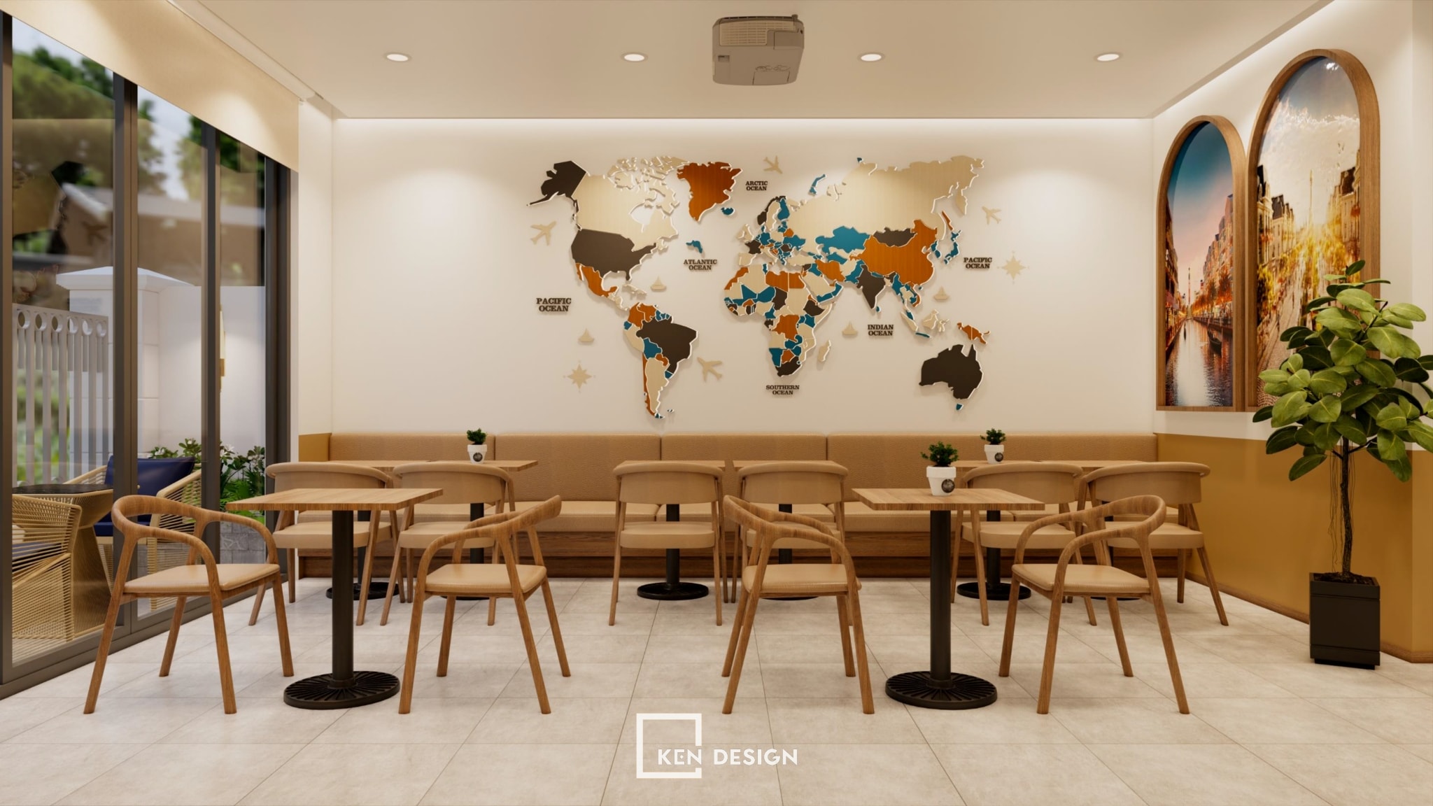 Thiết kế TAK Cafe tại Ocean Park 