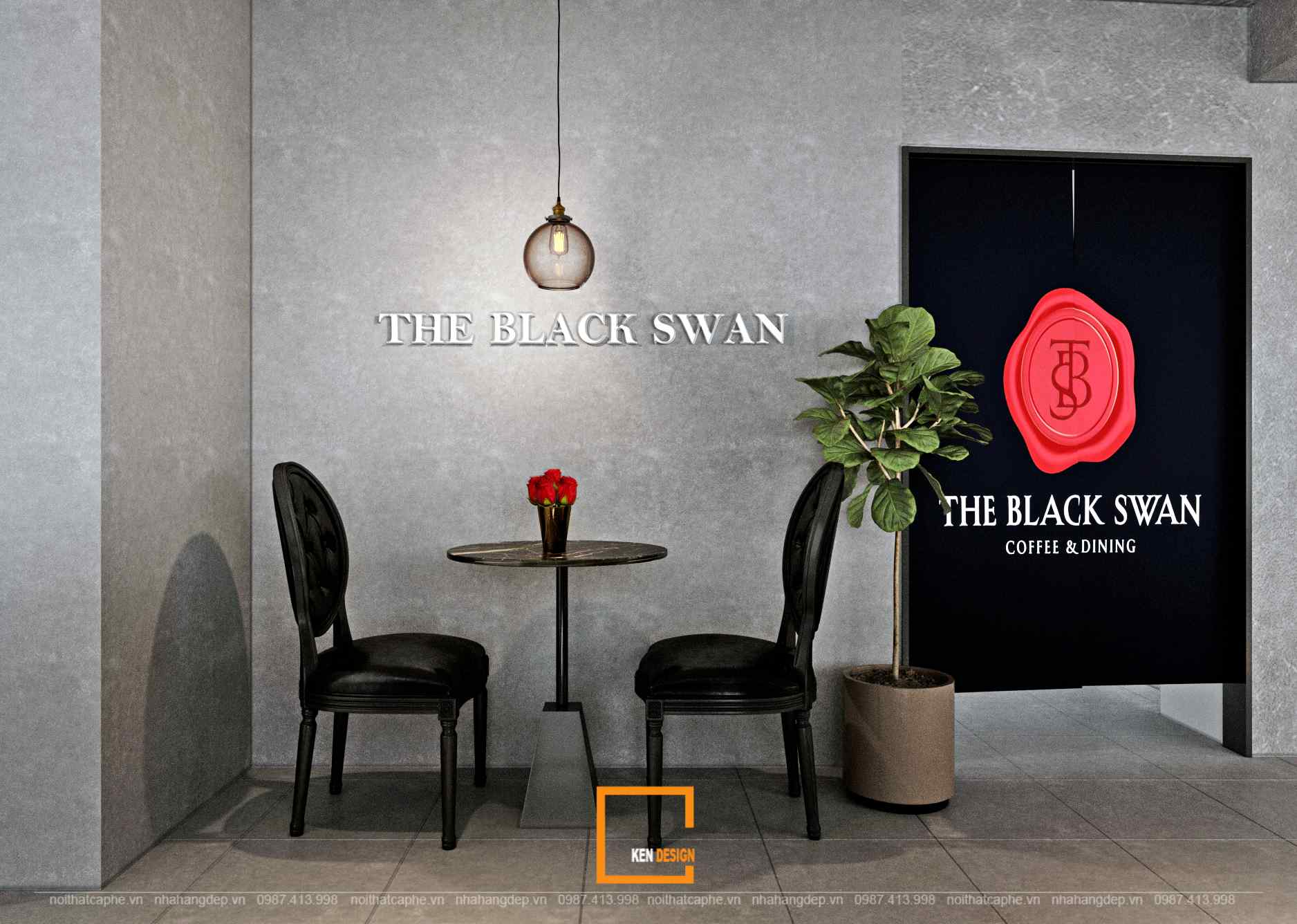 thiết kế The Black Swan sang trọng đẳng cấp