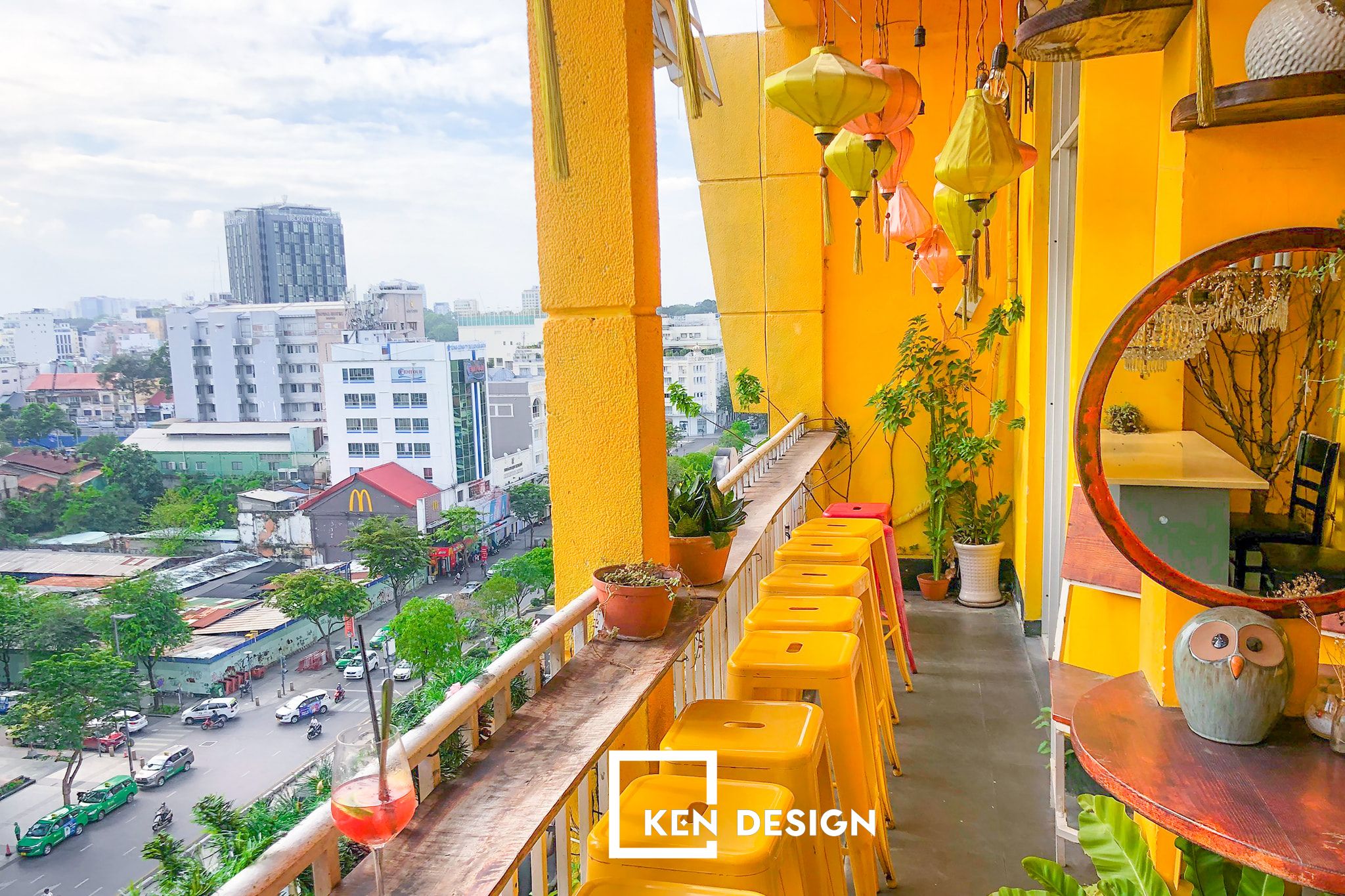 thiet kế the letter coffee