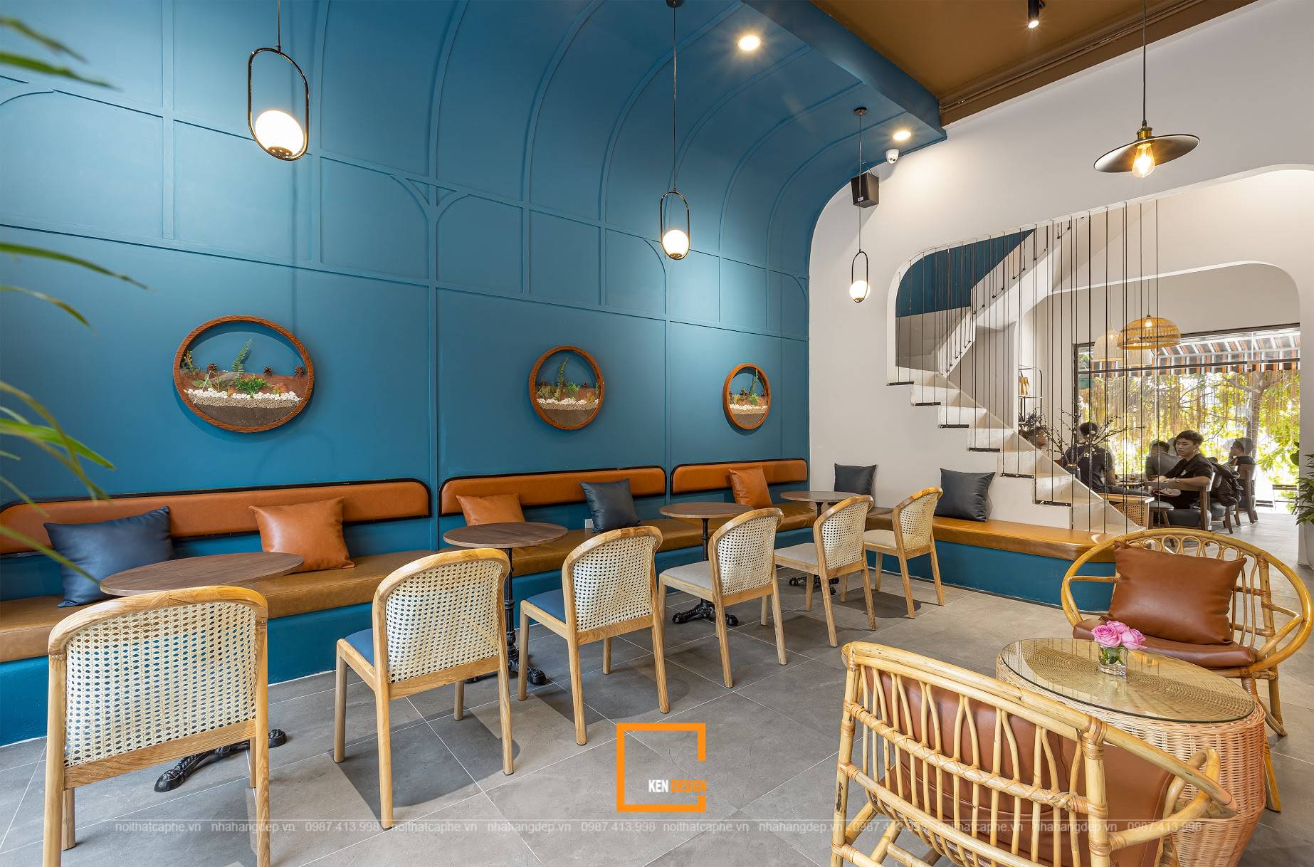 mẫu thiết kế quán cafe hiện đại