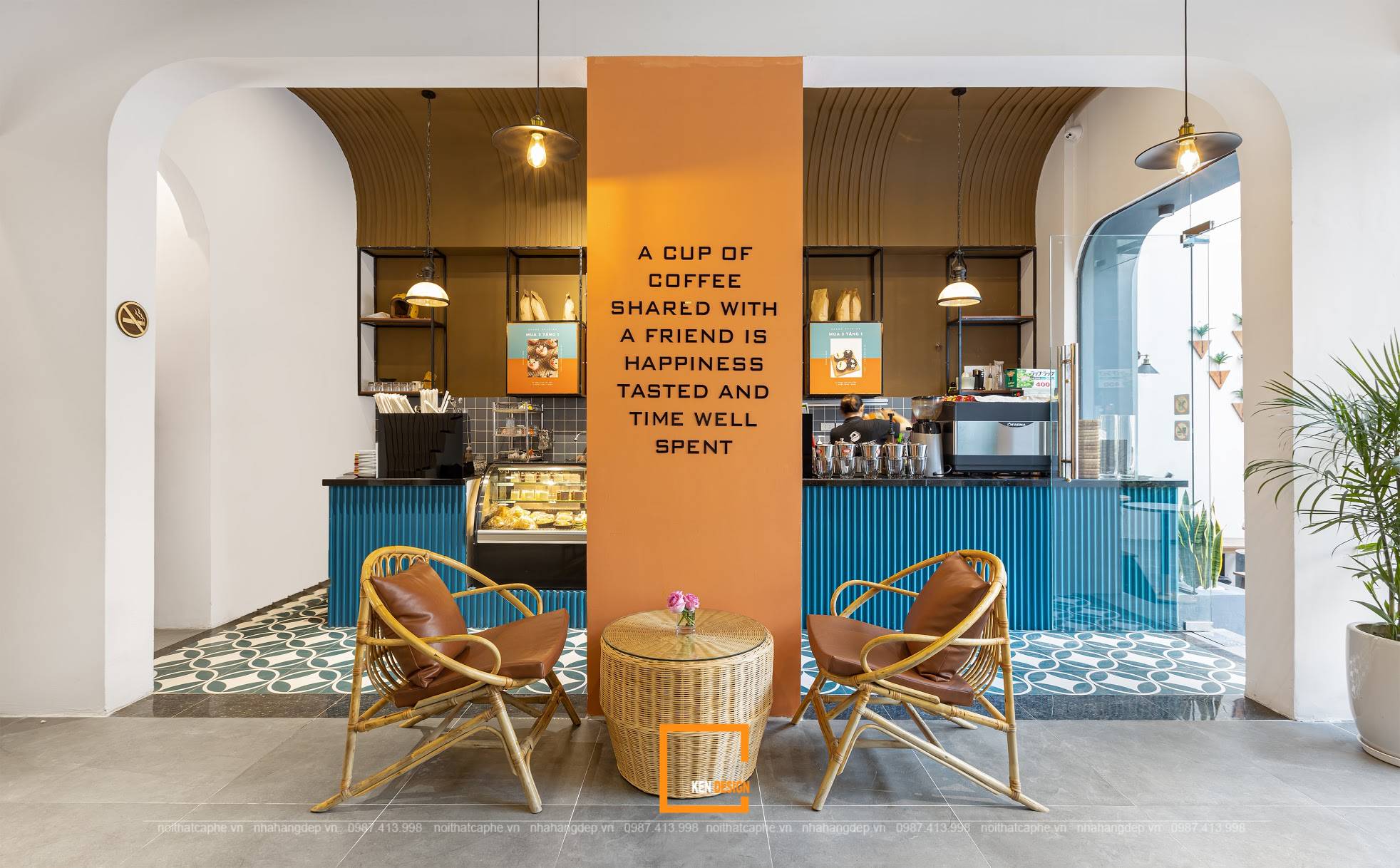 mẫu thiết kế quán cafe hiện đại