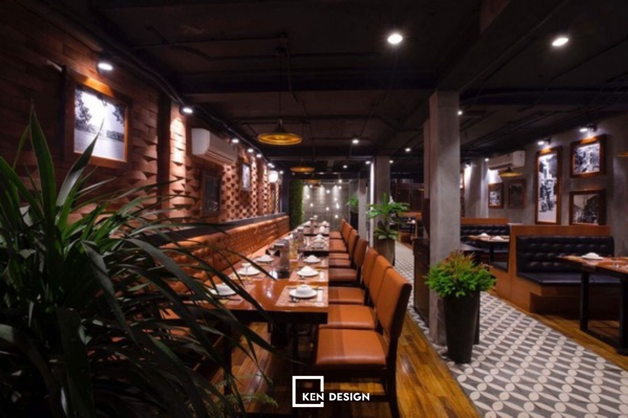sử dụng cây xanh trang trí vua chả cá
