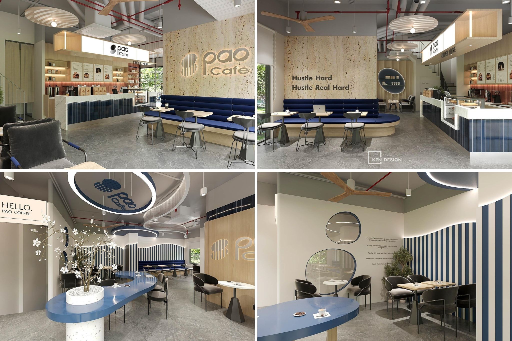 Mẫu quán cafe hiện đại