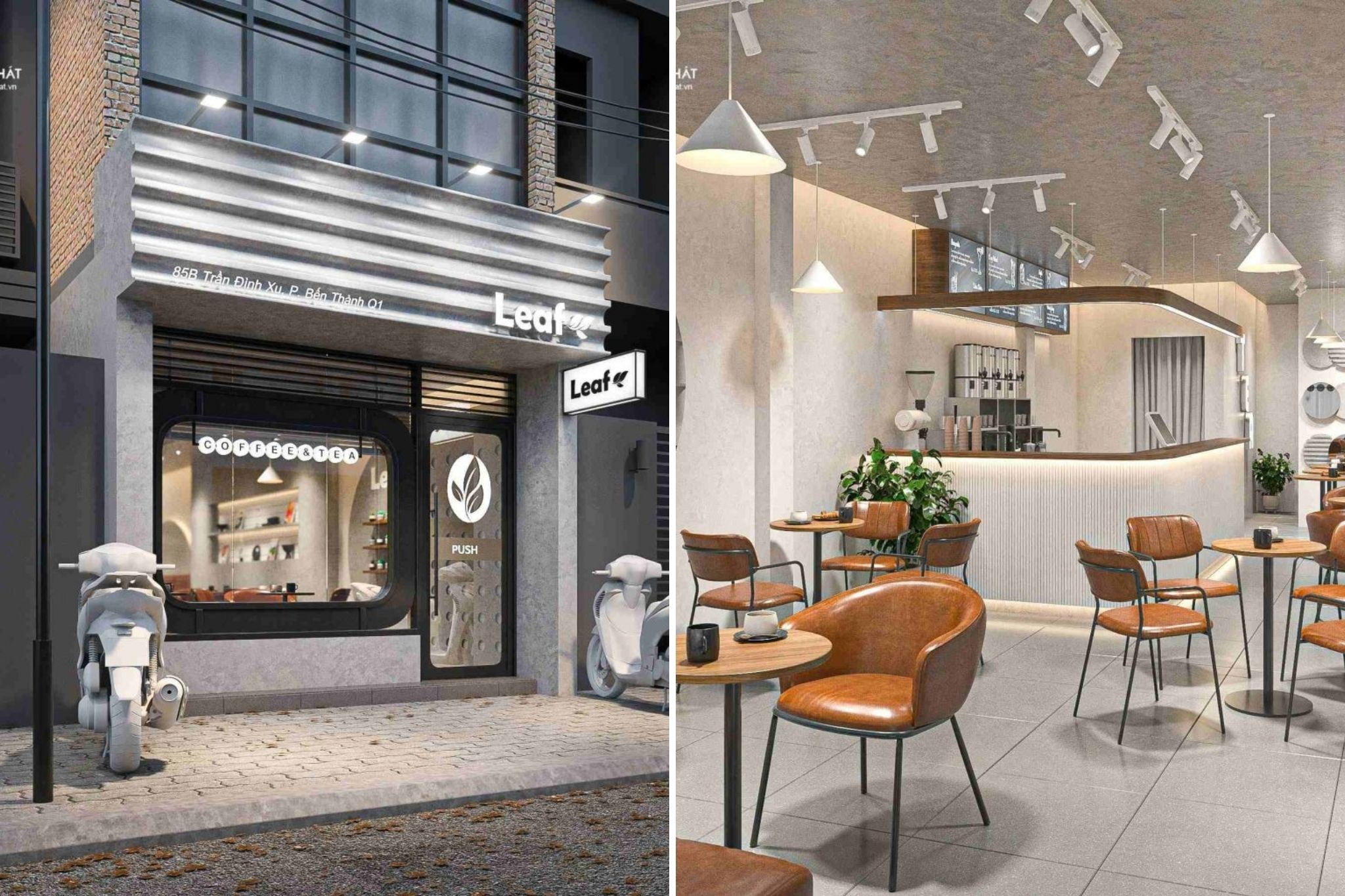  Mẫu quán cafe từ 50–100m²