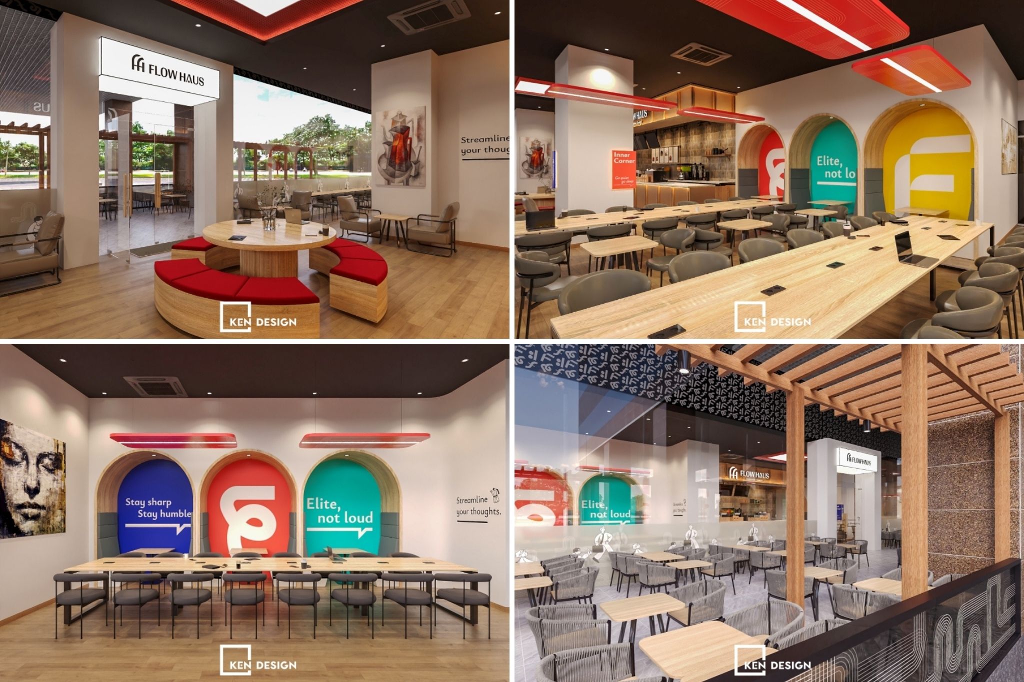Mẫu quán Cafe làm việc (Work Cafe)