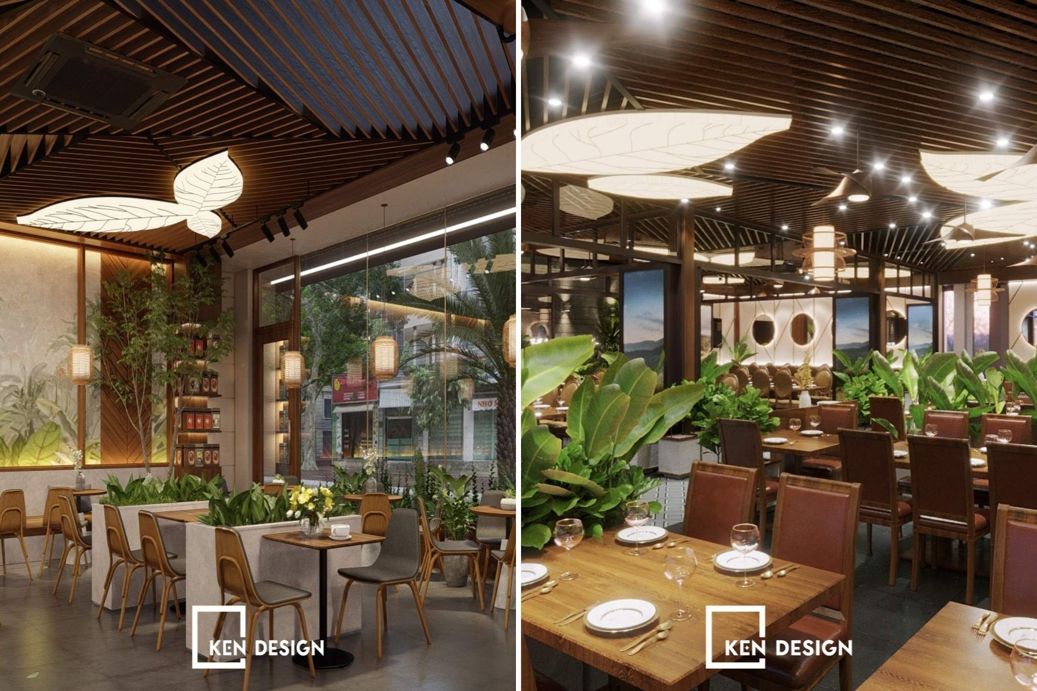 Mẫu quán Cafe kết hợp không gian vui chơi