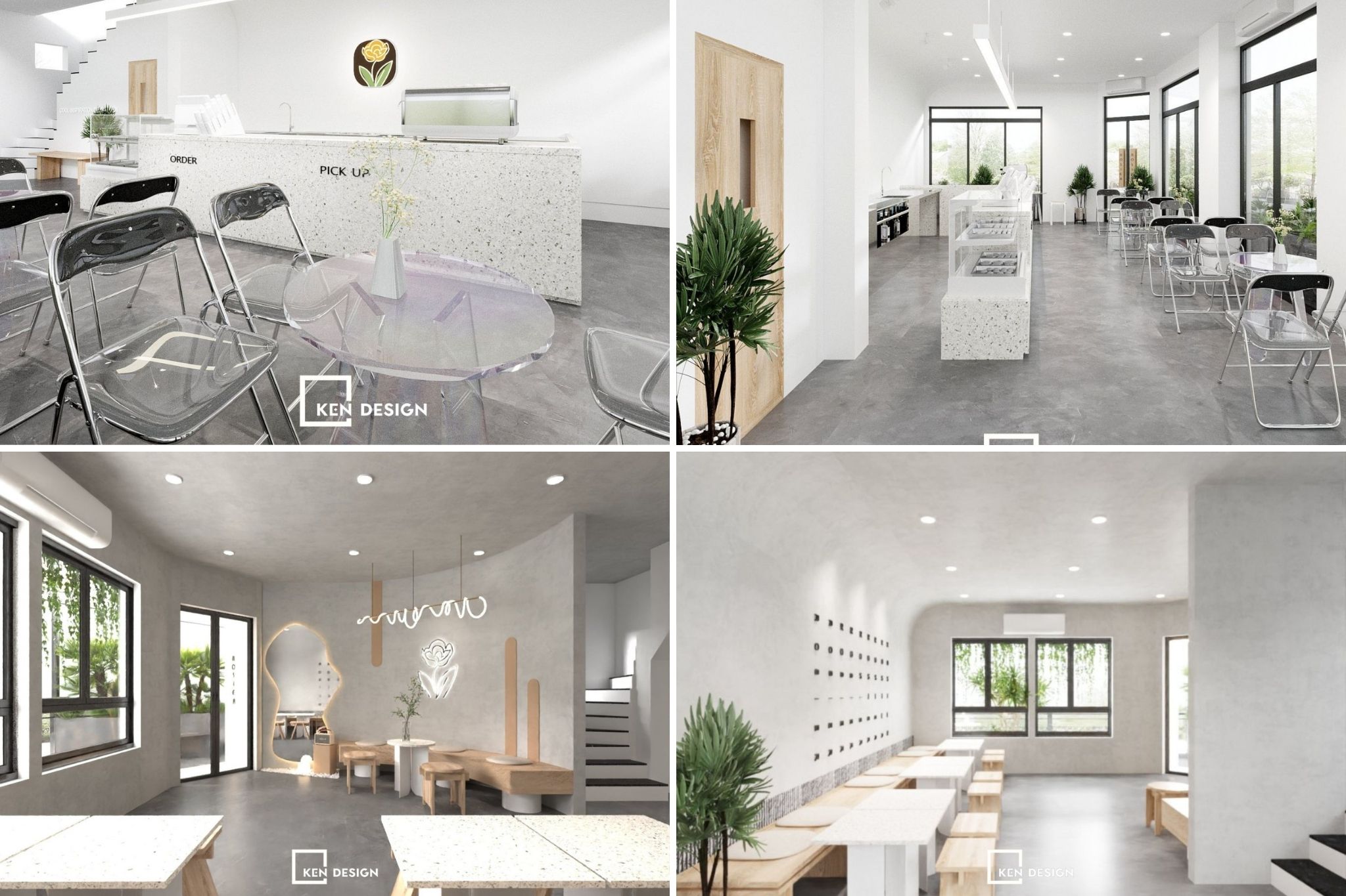 Mẫu quán cafe phong cách Minimalist