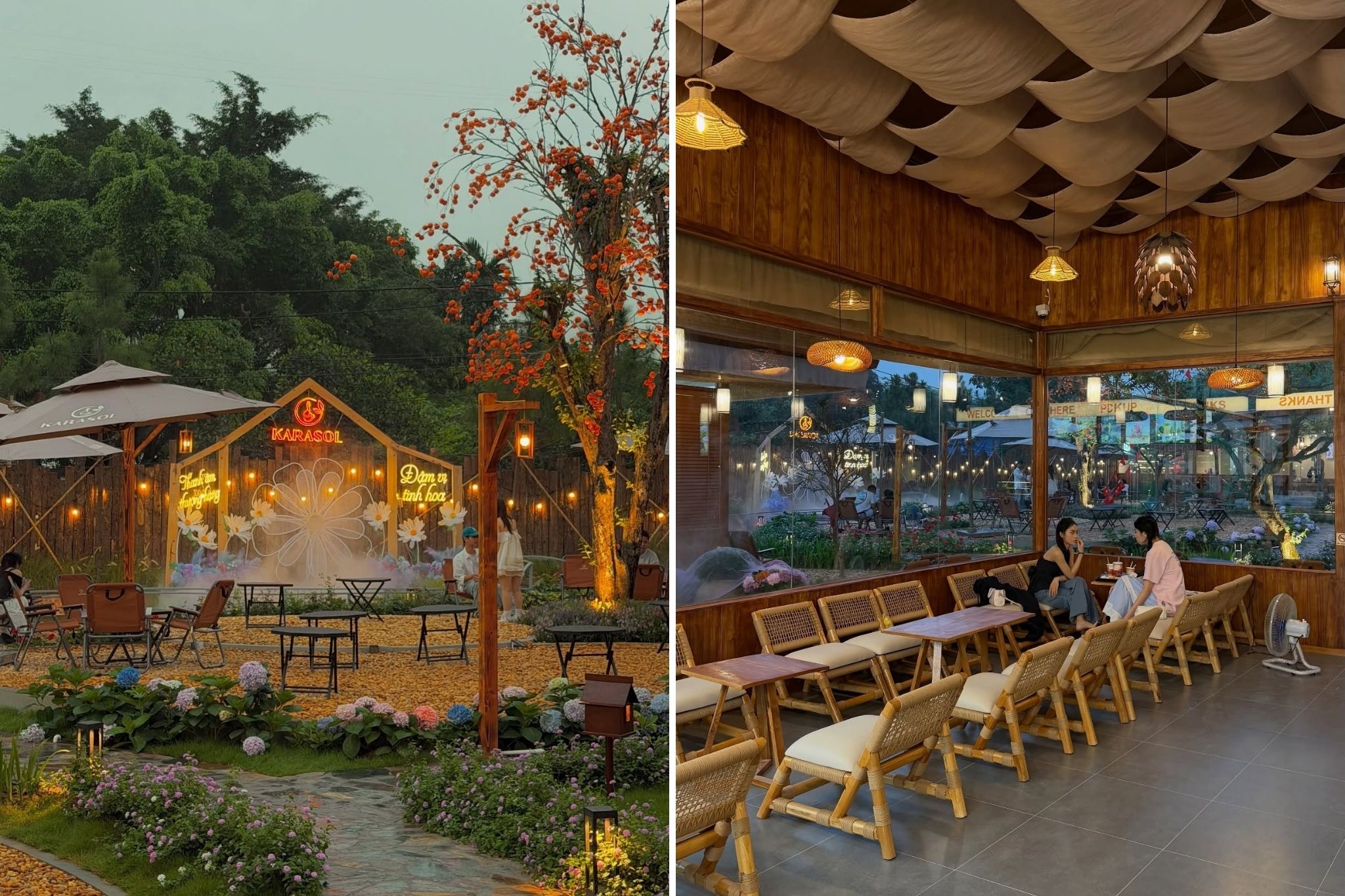 Mẫu quán cafe sân vườn
