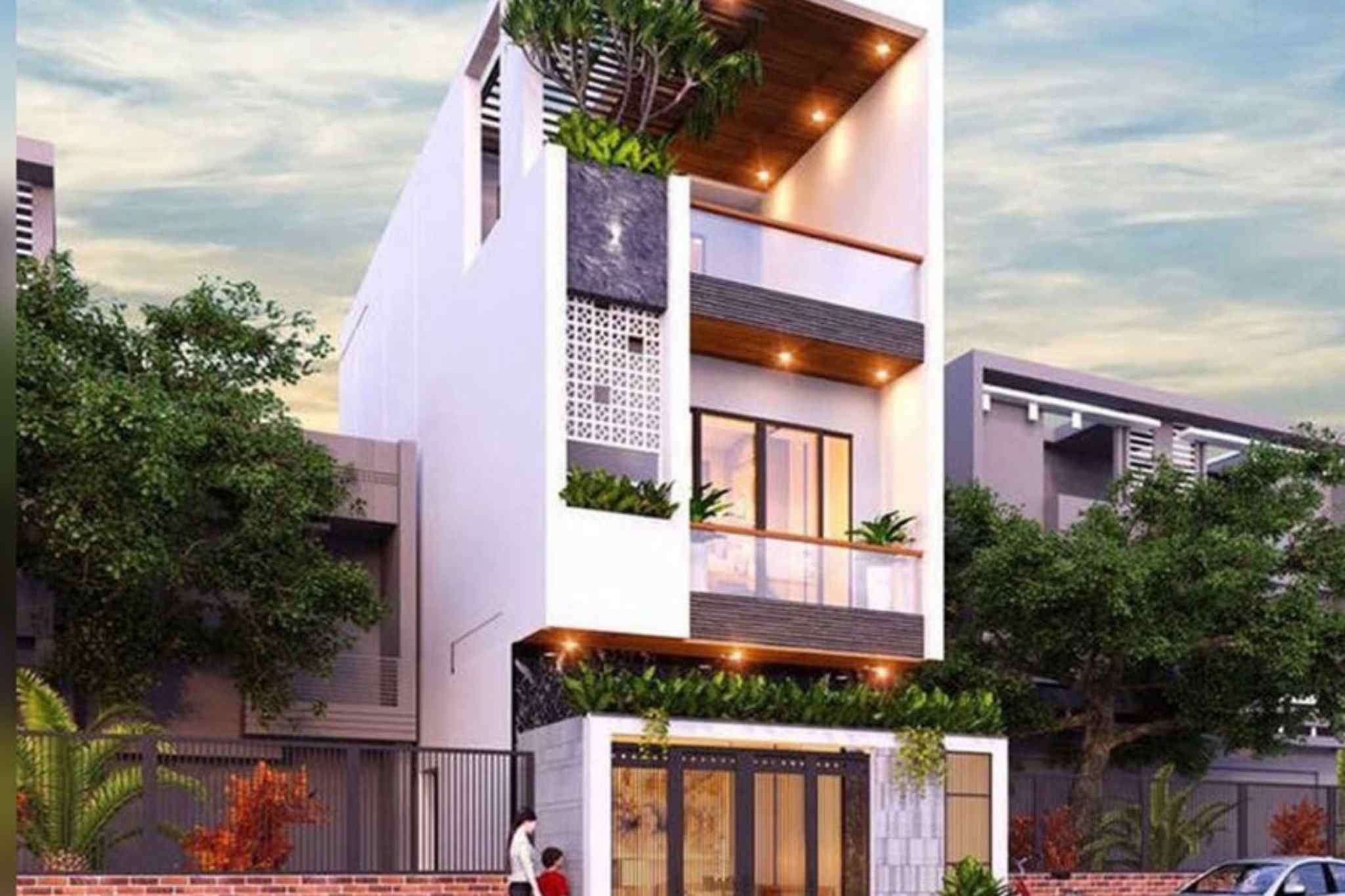 Vật liệu khi thiết kế homestay nhà ống