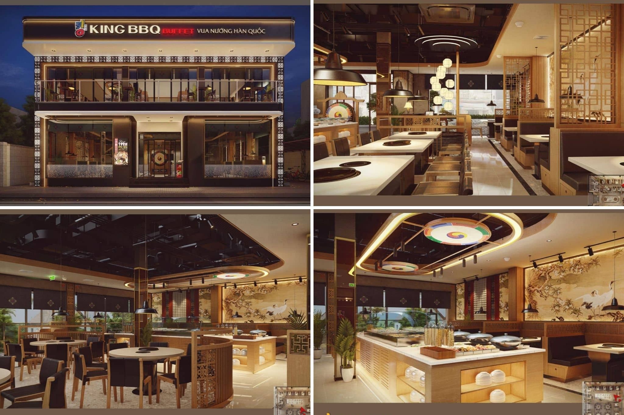 phong cách Hàn Quốc là có khả năng ứng dụng linh hoạt với nhiều loại hình F&B khác nhau.