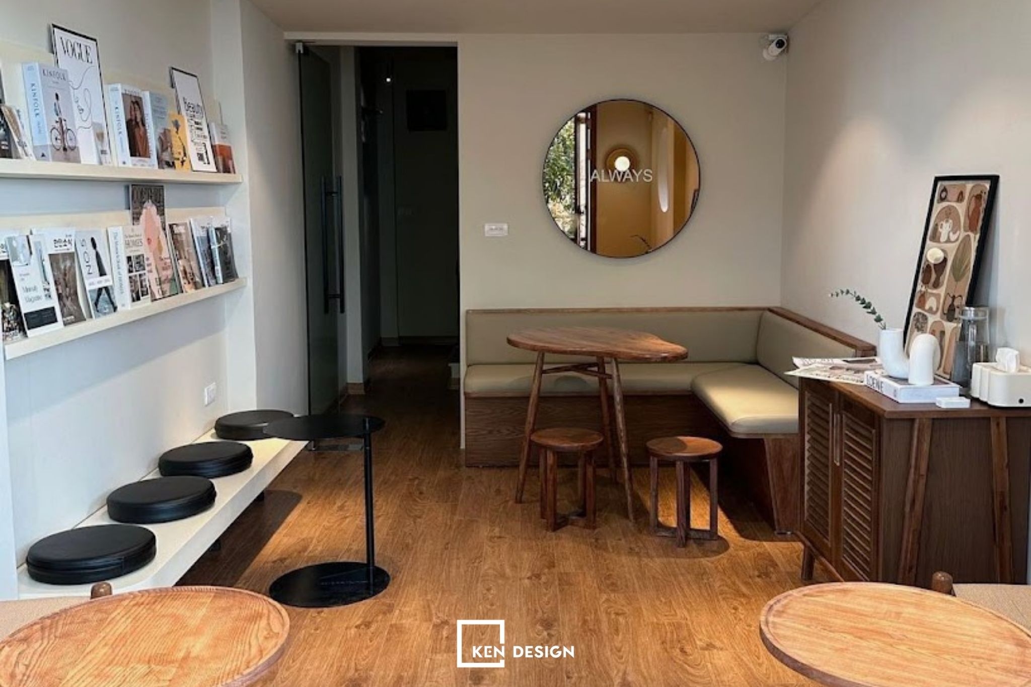 thiết kế nội thất quán cafe nhỏ