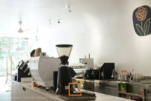 Thi công quán cafe phong cách minimalism Rosier – Thái Hà