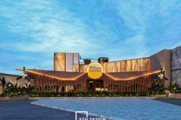 Dự án thiết kế nhà hàng The Gangs Airport 2100m2 tại Gò Vấp