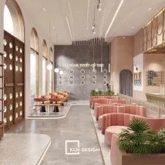 Thiết kế quán trà sữa Moong Tea - Hà Nội
