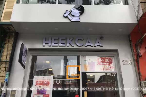 Thi công trà sữa Heekcaa - Hồ Chí Minh