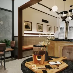 Dự án thiết kế quán cafe Kiwi Coffee