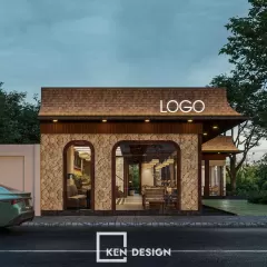 Thiết kế quán cafe Làng Đại Học - Đông Dương ấm áp giữa mảng xanh