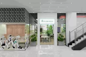 Bí quyết thiết kế mở rộng quy mô cafe coworking Flow Haus lên 1000m2