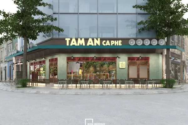 Thi công quán cafe bao cấp Tâm An cơ sở 2