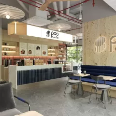 Thiết kế quán cafe PAO trong Vinhome