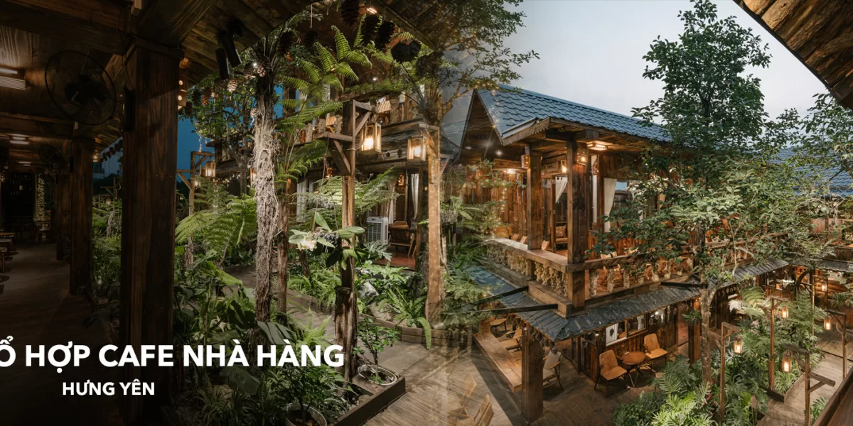 Thi công quán cafe Milano - Tổ hợp kiến trúc kết nối với thiên nhiên
