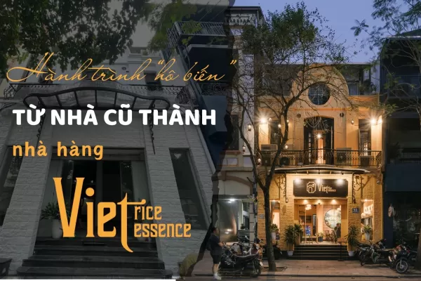 Hành trình “hô biến” từ nhà cũ thành nhà hàng Viet Rice Essence