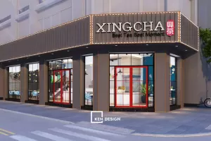 Dự án thiết kế quán trà sữa Xing Cha - Sài Gòn