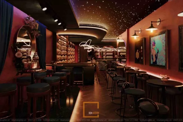 Thiết kế Twinkle Bar sang trọng và ấm áp